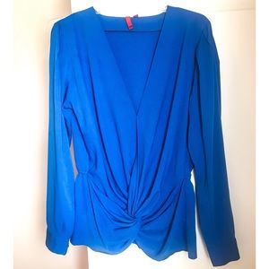 5/48 Twist Long Sleeve Cobalt Blue Blouse 🦋